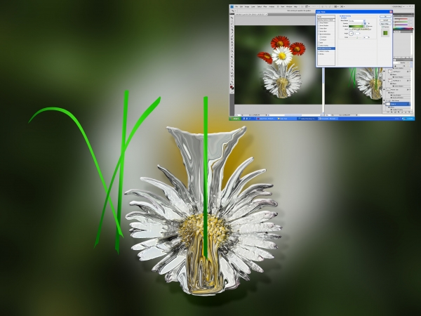 Creation of Daisy Vase: Step 3